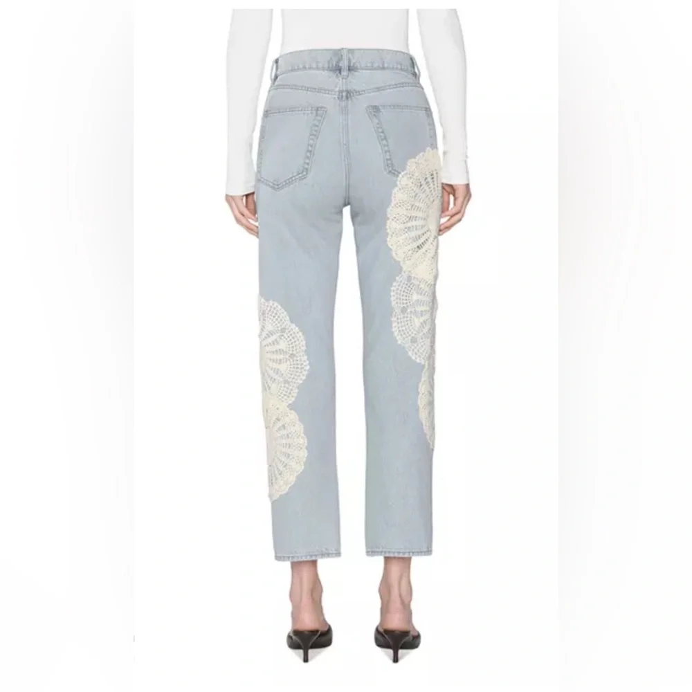 Crochet Vertical Crop Jean - Picture 2 of 5